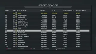 (Top 100) Infected Leaderbord Update PS4/5