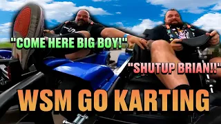 Eddie Hall and Brian Shaw (World's Strongest Men) Go Go-Karting