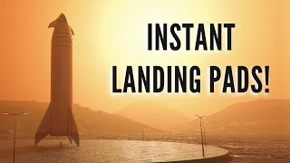 How to Build a Rocket Landing Pad on the Moon & Mars in 10 Sec?