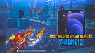 SOLO VS SQUAD CLUTCHES 💥IPHONE 12 SMOOTH + EXTREME PUBG / BGMI TEST 2023 ⚡️4 FINGER + GYRO