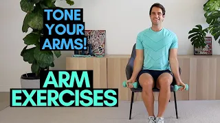 Exercises For Toned Arms | Seniors Exercises (10 Minutes)