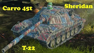 Carro 45t ● XM551 Sheridan ● T-22 - WoT Blitz UZ Gaming