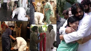 Pawan Kalyan and Chiranjeevi Emotional Moment | Mega Family Celebrates Pawan Kalyan Victory