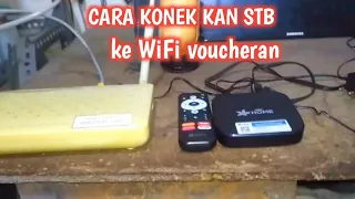 how to connect a wifi voucher to a set top box