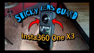 Sticky Lens Guard untuk Insta360 One X3 | Efek Pemasangan | Original dan Non-Original