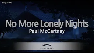 Paul McCartney-No More Lonely Nights (Karaoke Version)