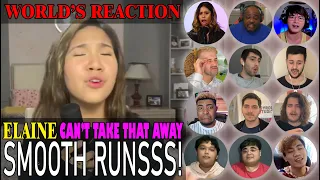 ELAINE DURAN SMOOTH RUNS /Can't Take that Away/ - REACTION COMPILATION (highlight)