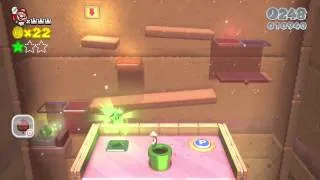 Super Mario 3D World (Wii U) - Cakewalk Flip (Green Stars, Stamp)
