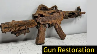 MP5 Gun restoration || very Rusty MP5 pistol restoration || Old M16 Gun restoration