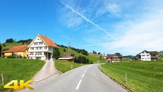 Appenzellerland Switzerlands Most Beautiful Scenic Countryside Drive 4K 60p