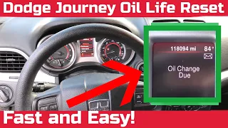 How To Reset Oil Life On Dodge Journey 2008 and Newer
