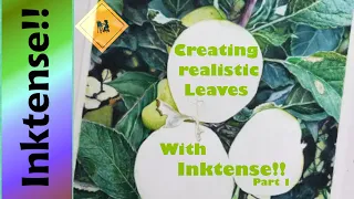 Drawing Realistic Apples and Leaves with Derwent Inktense Part 1: Leaves