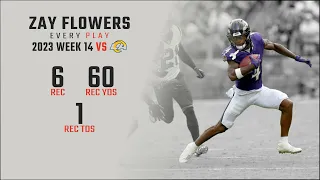 Zay Flowers Week 14 | Every Target and Catch vs Los Angeles Rams | 2023 NFL Highlights