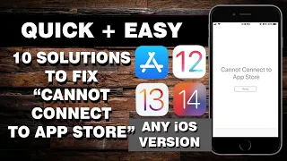 How to Fix "Cannot Connect to App Store" Error on Any iOS Device
