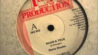Donna Rhoden  - Warm & True. 1983  (12" Reggae/Lovers Rock)