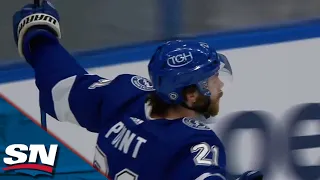 Brayden Point Jets Through The Seattle Kraken For A Gorgeous Backhand Goal