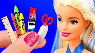 BACK TO SCHOOL 11 DIY Miniature School Supplies in 5 MINUTES CRAFTS