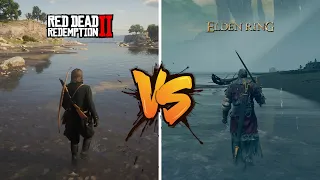 Elden Ring VS Red Dead Redemption 2 - Details Comparison (2022 VS 2018)