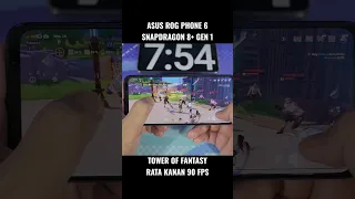 ASUS ROG PHONE 6 TOWER OF FANTASY RATA KANAN 90 FPS #shorts