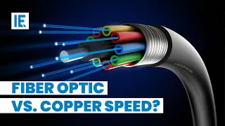 What makes fiber optic faster than copper?