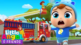 The Fire Truck Song | What is that Sound? | Little Angel And Friends Kid Songs