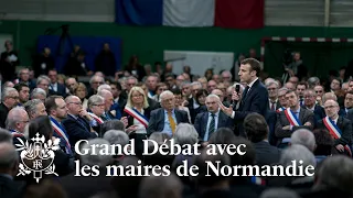 Grand Débat d'Emmanuel Macron avec les maires de Normandie