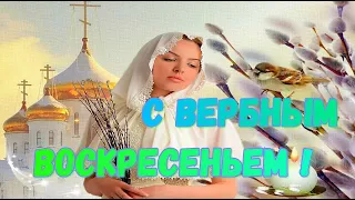 САМОЕ КРАСИВОЕ МУЗЫКАЛЬНОЕ ПОЗДРАВЛЕНИЕ С ВЕРБНЫМ ВОСКРЕСЕНЬЕМ! Музыкальная открытка / С праздником