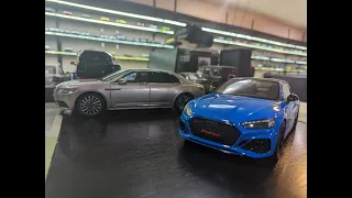 1:18 Diecast Review Unboxing Audi RS5 by GT Spirit & Lincoln Continental dealer edition