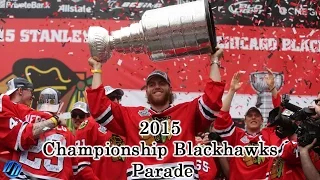 Chicago Blackhawks 2015 Stanley Cup Championship Parade and Rally in Chicago, June 18, 2015