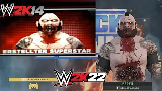 WWE 2K22 | My Main Caw " The Meat Grinder " ( WWE 2k14 vs WWE 2k22 Comparison