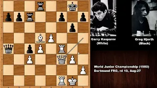 Garry Kasparov vs Greg Hjorth - World Junior Championship (1980)