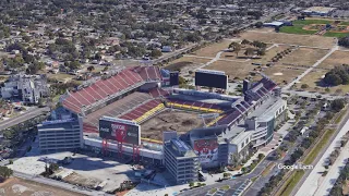 Raymond James Stadium Tour | Tampa Bay Buccaneers | Google Earth Studio Flyover