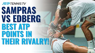 Pete Sampras vs Stefan Edberg: Best ATP Shots & Points in Their Rivalry!