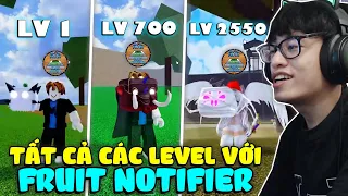 HÙNG AKIRA VÀ HÀNH TRÌNH 24 GIỜ ĐÁNH GIÁ ACC LV 1 VS LV 2550 VỚI FRUIT NOTIFIER TRONG BLOX FRUIT