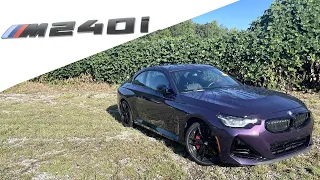 BMW M240i xDrive: POV Start Up, Test Drive, Walkaround and Review