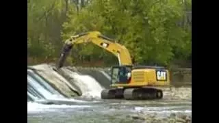 West Milton Dam Removal - Day One