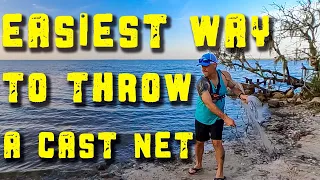 How to throw a 4 to 6 foot Cast Net for Beginners