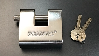 [387]  Road Pro Model RPLH-70 Armored Shutter Lock Picked