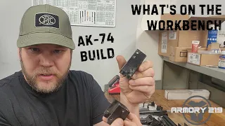 What's on the workbench. AK74 parts kit build