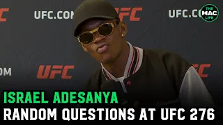 Israel Adesanya answers random questions: 'Best one-liner in MMA history?'