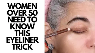 Women Over 50 NEED To Know This Eyeliner Trick😮| Nikol Johnson