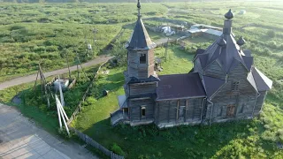 Старая церковь в селе Барабаново Красноярский край