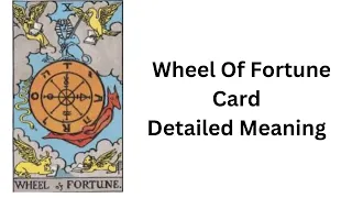 Tarot Card Meaning | Major Arcana | Wheel Of Fortune