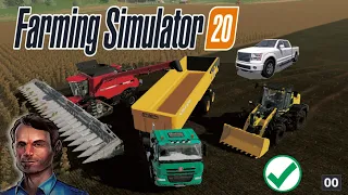 Sunflowers 🌻 Harvesting In Fs20 - Big Map Of USA Farm - Farming Simulator 20