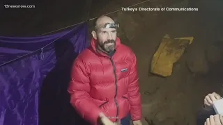 Search for American man trapped in cave in Turkey