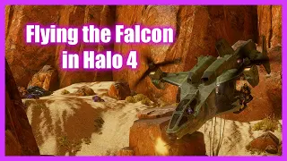 Flying the Falcon in Halo 4 (Halo 4 Mythic Overhaul)