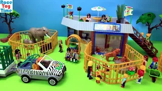 Playmobil Animals Zoo Building Playset - Build and Play