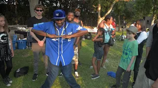 MegaMan, Poppin John, RoboSteve, Gizmo Magnetic cypher at Poppers Picnic 2017