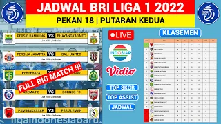 FULL BIG MATCH❗️JADWAL BRI Liga 1 2022 TERBARU Pekan 18 - Persija vs Bali - Persib vs Bhayangkara