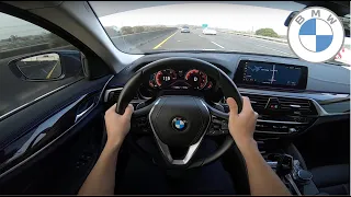 BMW G30 530i Luxury POV Drive on Highway